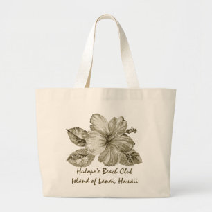 Hulopo'e Strand-Verein-Strand-Tasche Jumbo Stoffbeutel