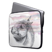 Hülse des Pferdekopf-1 Laptopschutzhülle (Vorderseite Links)