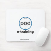 Hülse-etraining Logo-eingebrannte Mausunterlage Mousepad (Mit Mouse)