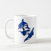 Hülse von 3 Stammes- Schwertwalen Kaffeetasse (Links)