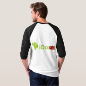 Hülsen-der Männer des Android-3/4 das T-Stück T-Shirt (Schwarz voll)