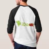 Hülsen-der Männer des Android-3/4 das T-Stück T-Shirt (Rückseite)