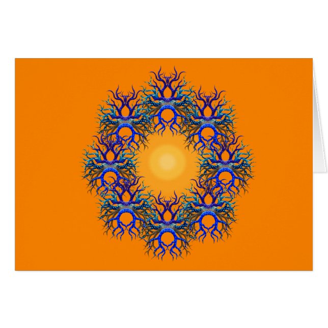 Hülsen des Lebens auf Solarhintergrund (Vorderseite (Horizontal))