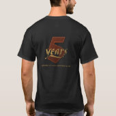 Hülsen-Logofront, 5 Jahre ziehen sich, Shirt (Rückseite)