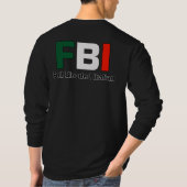 Hülsen-Schwarz-T-Shirt 2 FBI volles Blooded T-Shirt (Rückseite)