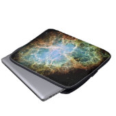 Hülsenlaptop - Krabben-Nebelfleck Laptopschutzhülle (Vorne Knopf)