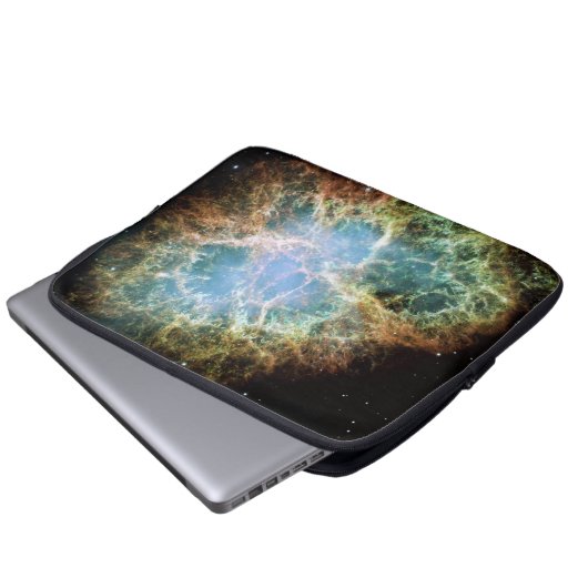 Hülsenlaptop - Krabben-Nebelfleck Laptopschutzhülle (Vorne Knopf)