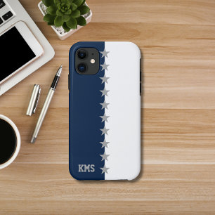 Hulstöne Navy Blau & Weiß Case-Mate iPhone Hülle