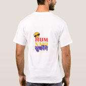 "Hum Nahi Sudhrenge" Funny Hindi Zitat T-Shirt (Rückseite)
