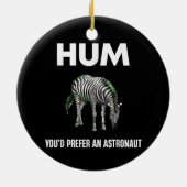 Hum Sie bevorzugen einen Adtronaut Funny Zebra Keramik Ornament (Hinten)