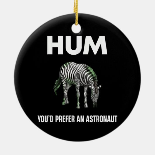 Hum Sie bevorzugen einen Adtronaut Funny Zebra Keramik Ornament (Hinten)