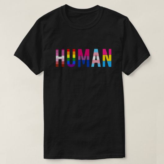 Humain LGBTQ+ Pride Month - Transgender, Lesbisch, T-Shirt (Design vorne)