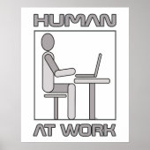 Human at Work 18 x 24 Poster Print (Vorne)