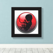 HUMAN BABY EMBRYO LEINWANDDRUCK (Insitu (Holzboden))