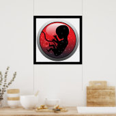 HUMAN BABY EMBRYO POSTER (Küche)