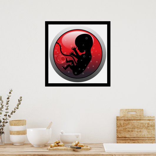 HUMAN BABY EMBRYO POSTER (Küche)