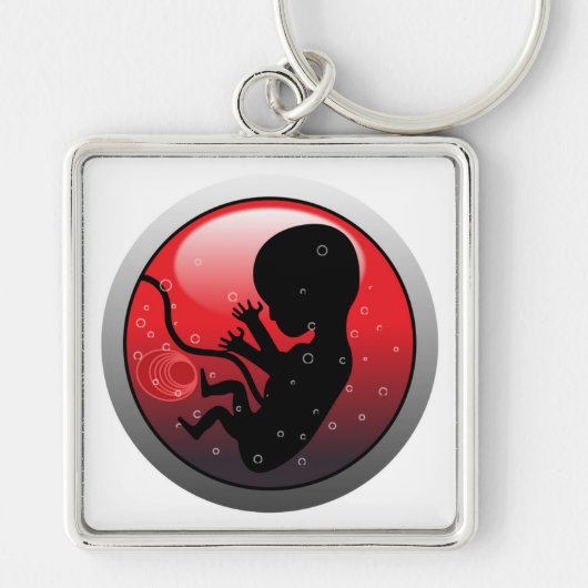 HUMAN BABY EMBRYO SCHLÜSSELANHÄNGER (Vorne)