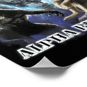 Human By Chance Alpha By Choice Cool Funny Alpha W Poster (Ecke)