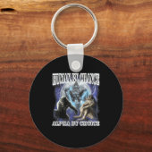 Human By Chance Alpha By Choice Cool Funny Alpha W Schlüsselanhänger (Vorderseite)