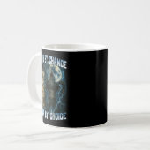 Human By Chance Alpha By Choice Funny Alpha Wolves Kaffeetasse (Vorderseite Links)