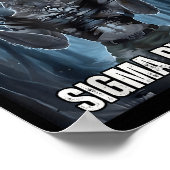 Human By Chance Sigma By Choice Cool Funny Wolf Me Poster (Ecke)