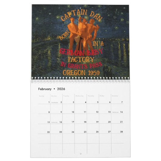 HUMAN CADAVER EMBRYO CLOWN ALABAMA STORM SEWER KALENDER (Feb 2026)