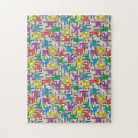 Human Circuit Board Puzzle (Vertikal)