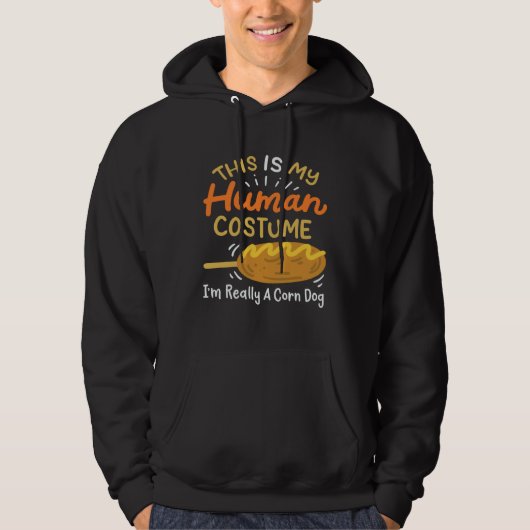 Human Costume Corn Dog Hoodie (Vorderseite)