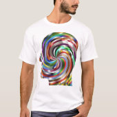 ‚Human Cranium Head Vector T-Shirt‘ T-Shirt (Vorderseite)