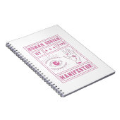 human design manifestor type pink notizblock (Rechte Seite)