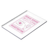 human design manifestor type pink notizblock (Linke Seite)