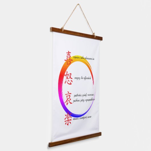 human emotions wandteppich mit holzrahmen (Gewinkelt)