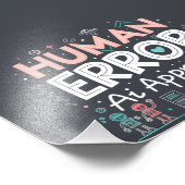 Human Error Ai Approved Robot Art Fotodruck (Ecke)