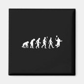 Human Evolution , Badminton Player Version Magnet (Vorne)