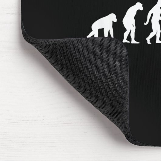 Human Evolution , Badminton Player Version Mousepad (Ecke)