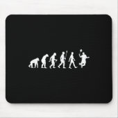 Human Evolution , Badminton Player Version Mousepad (Vorne)