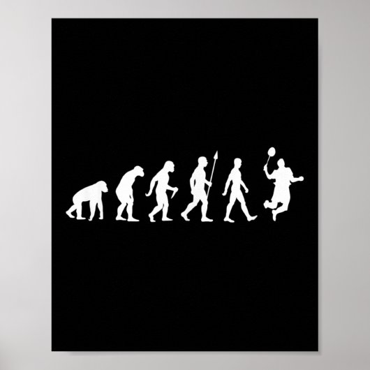 Human Evolution , Badminton Player Version Poster (Vorne)