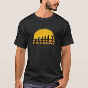 Human Evolution Golf T-Shirt