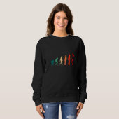 Human Evolution Outdoor Game Golfplatz Sweatshirt (Vorne ganz)