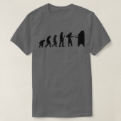 Human Evolution Pizza Delivery Guy Eating Pizza It T-Shirt (Design vorne)