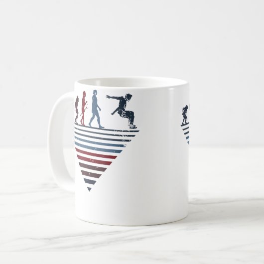 Human Evolution - Player Vintage Parkour Kaffeetasse (Vorderseite Links)