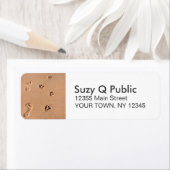 Human Foot Print Paw Print Personal Address Labels (Insitu)