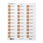Human Foot Print Paw Print Personal Address Labels (Vorne)