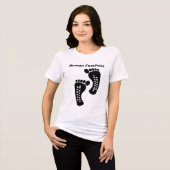 Human FootPrint Tri-Blend Shirt (Vorderseite voll)