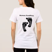 Human FootPrint Tri-Blend Shirt (Rückseite)