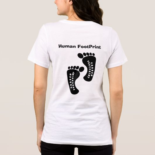 Human FootPrint Tri-Blend Shirt (Rückseite)