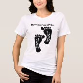 Human FootPrint Tri-Blend Shirt (Vorderseite)