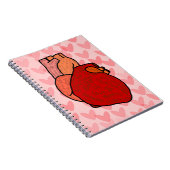 Human Heart with Love in Different Languages  Notizblock (Rechte Seite)