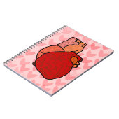 Human Heart with Love in Different Languages  Notizblock (Linke Seite)