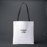 Human in the Loop Minimalist Canvas Tote Bag Tasche<br><div class="desc">Carry your assets with intent. A durable canvas tote featuring a bold,  centered technical design for the professional who manages their career with precision.</div>